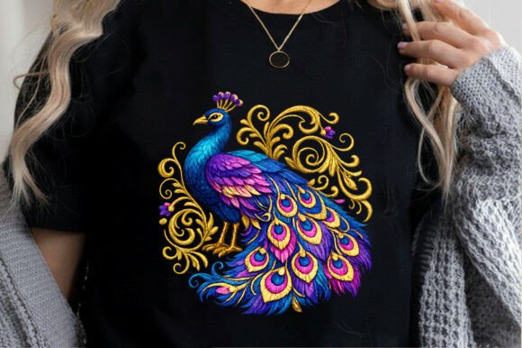 Colorful Peacock Embroidery Art Png: Craft Fair Verdict