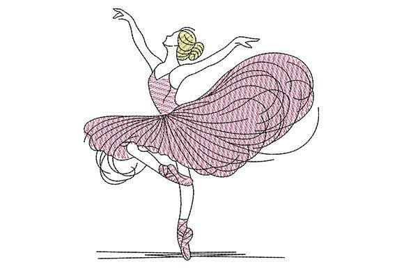 Elegant Ballerina: A Thoughtful Embroidery Design for Meaningful Gifts