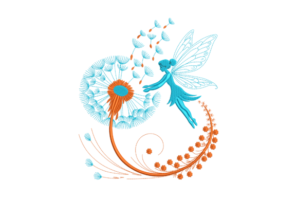 Fairy and Dandelion: A Seasonal Embroidery Gem