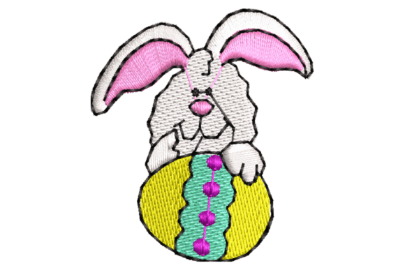 Rabbit Embroidery Design: A Craft Fair-Ready Artist Bunny